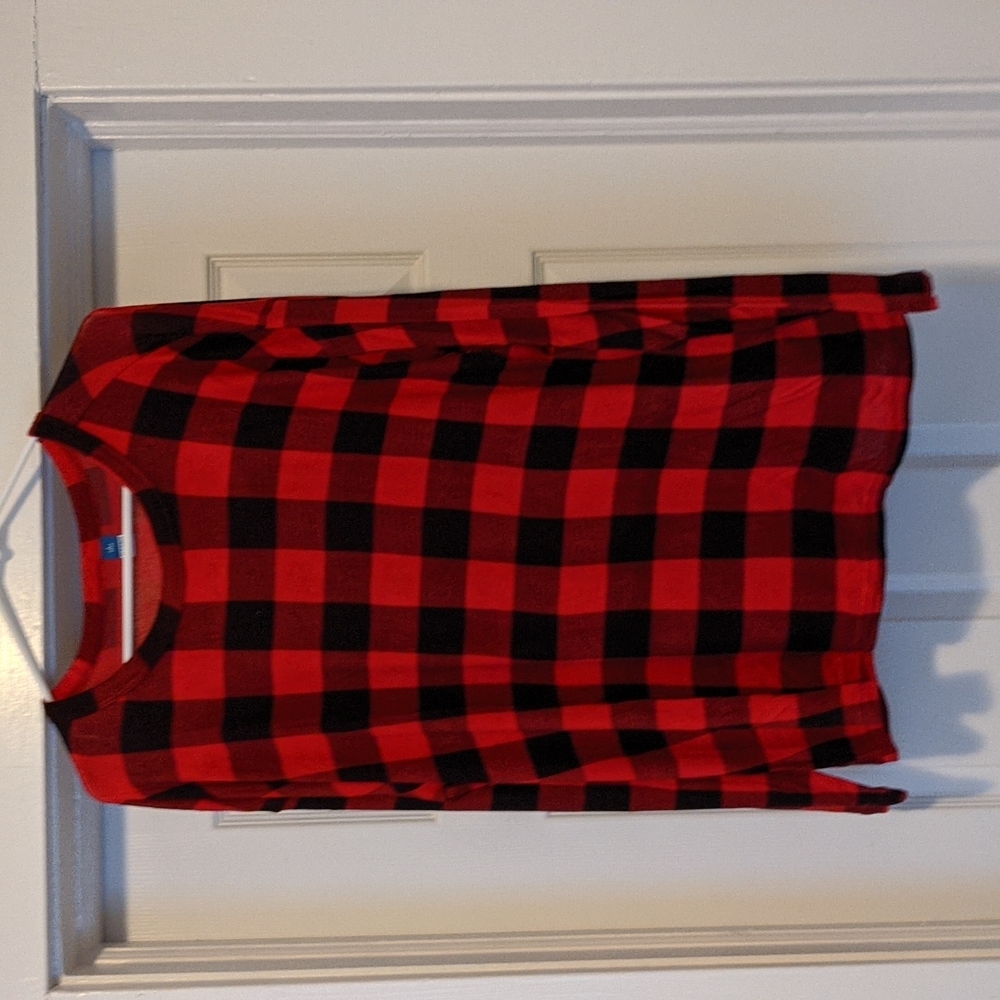 NWOT old navy buffalo check top L tall